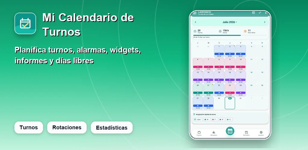 Calendario Turnos preview