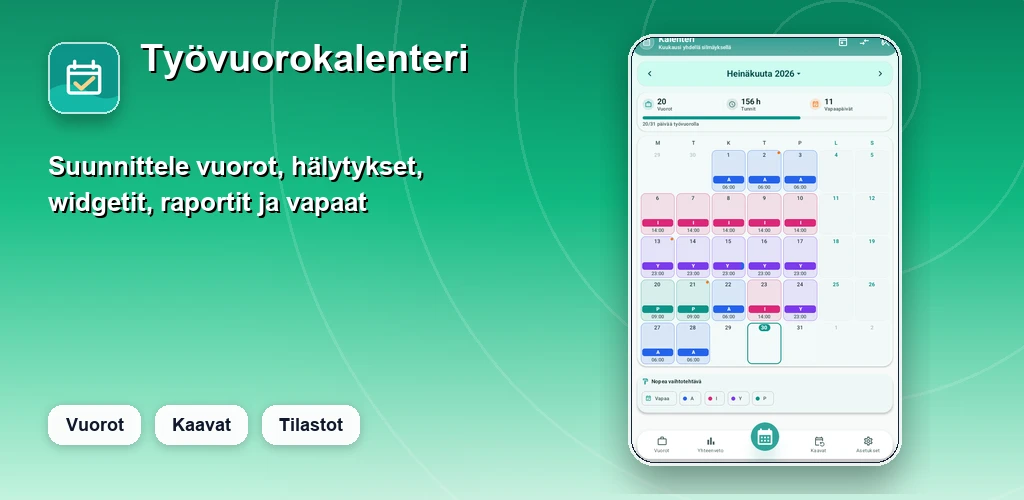 Vuorokalenteri preview