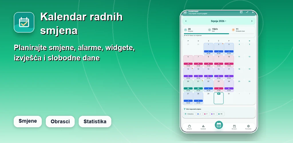 Kalendar Smjena preview