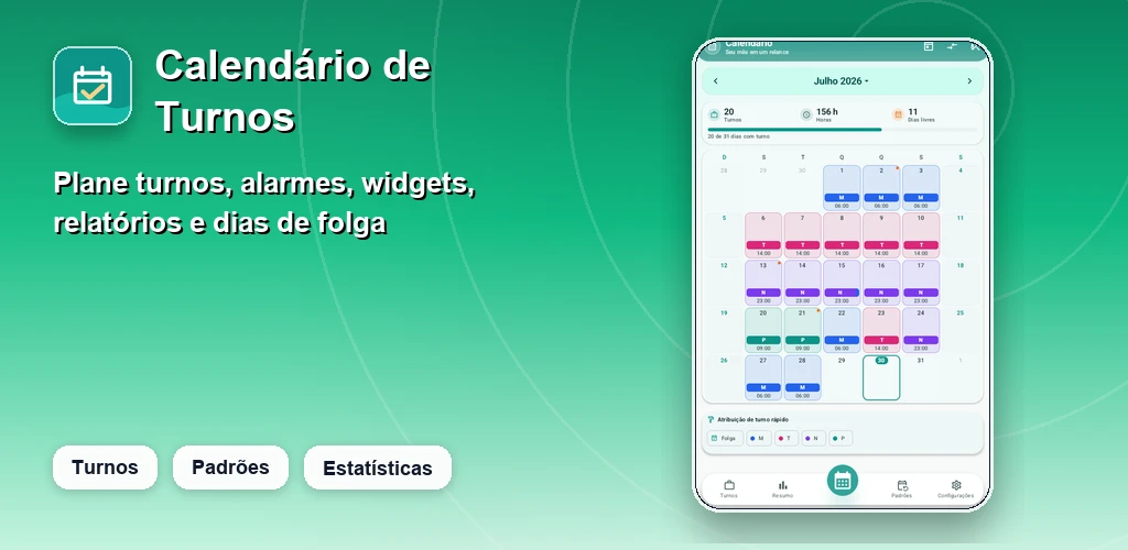Calendário de Turnos preview