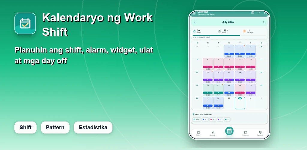 Kalendaryo ng Shift preview