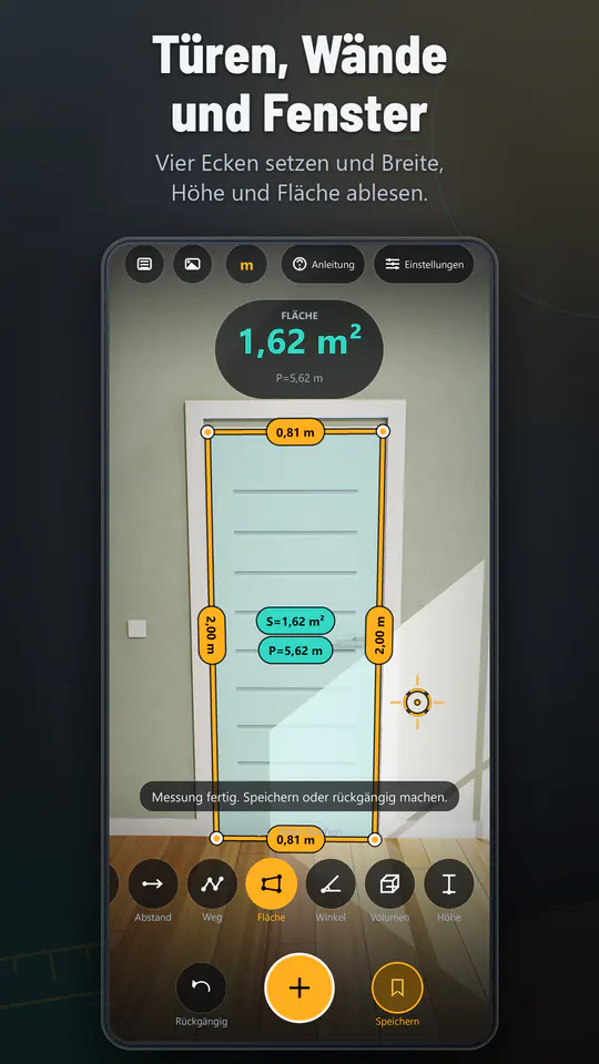 AR Ruler: 3D-Bandmaß & Messen – Screenshot 4 von 4