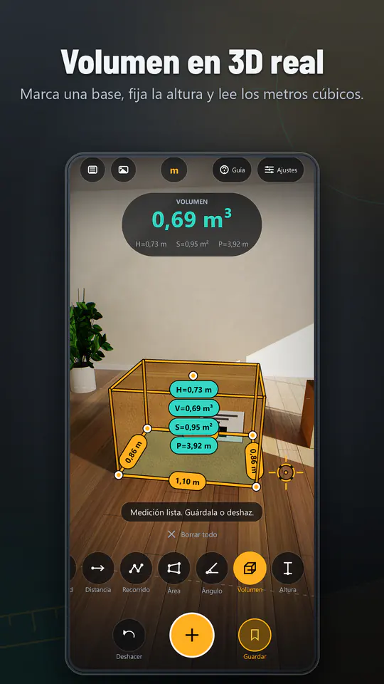 AR Ruler: Medición 3D: captura 3 de 4