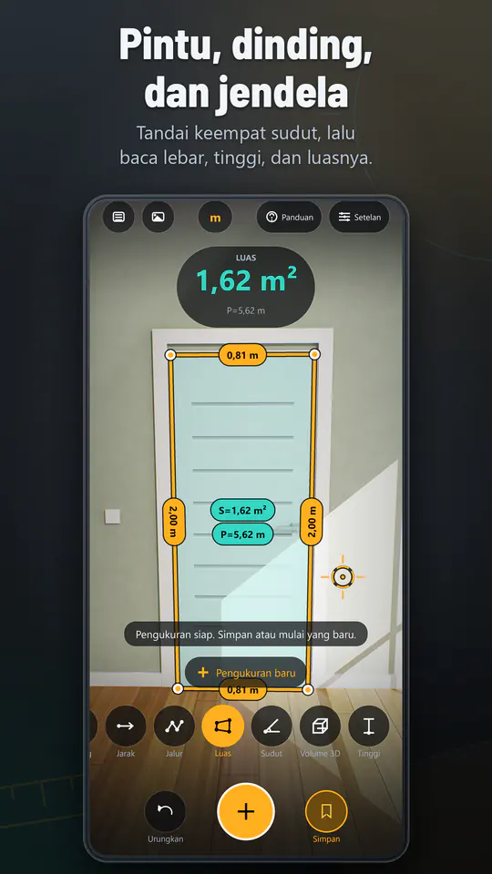 AR Ruler: Meteran 3D: tangkapan layar 4 dari 4