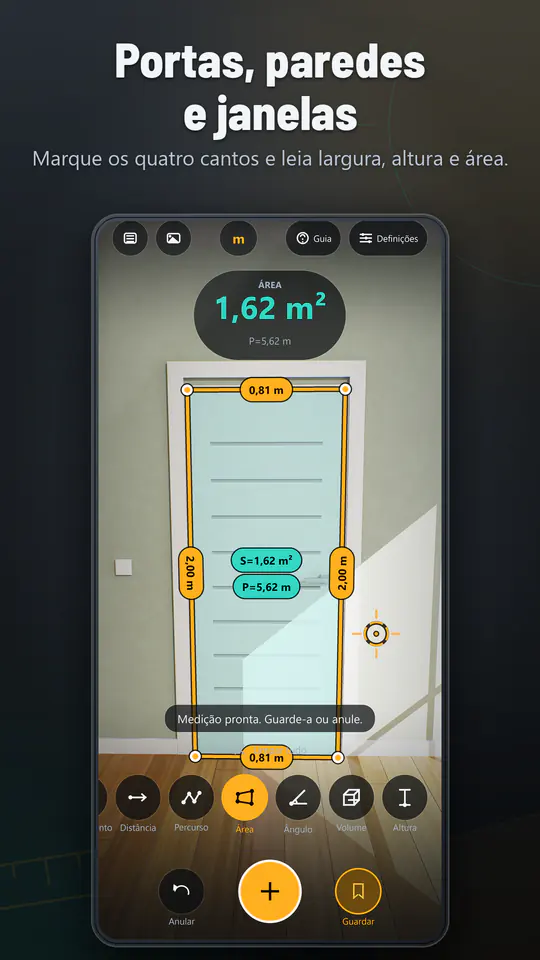 AR Ruler: Fita Métrica 3D RA: captura 4 de 4