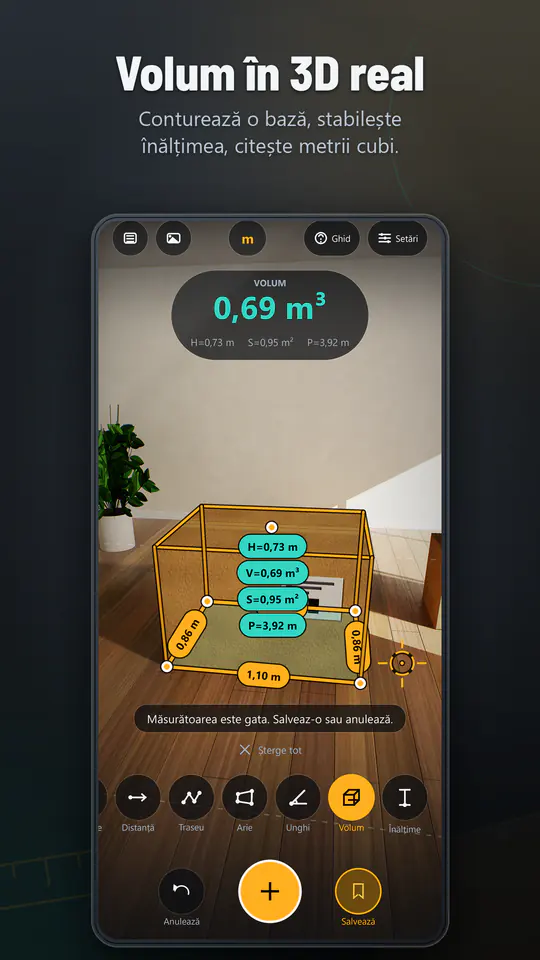 AR Ruler: Ruletă 3D: captura de ecran 3 din 4