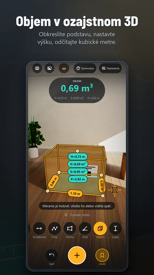 AR Ruler: 3D Meter & Meranie: snímka obrazovky 3 z 4