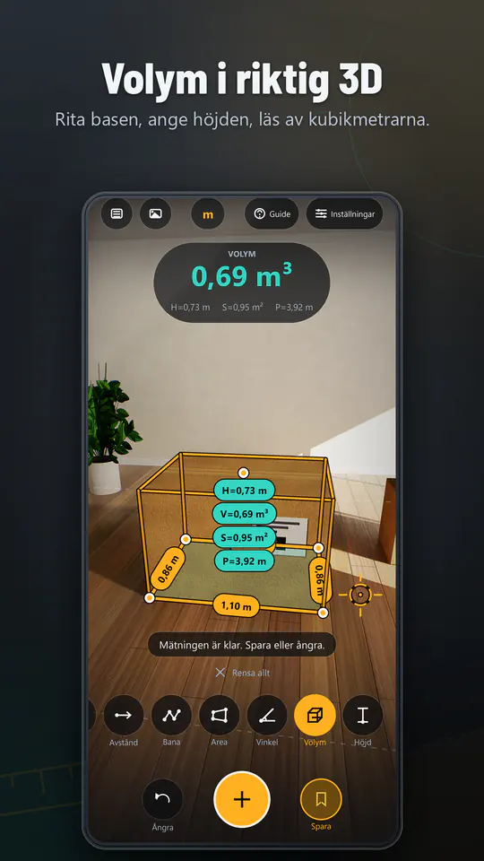 AR Ruler: 3D Måttband: skärmbild 3 av 4