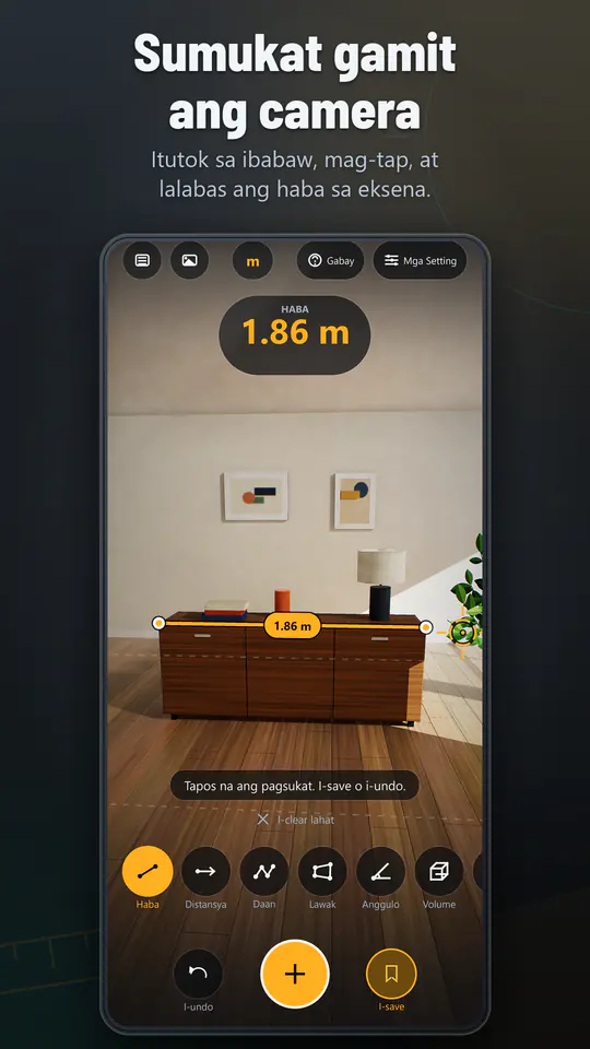 AR Ruler: 3D na Panukat: screenshot 1 ng 4