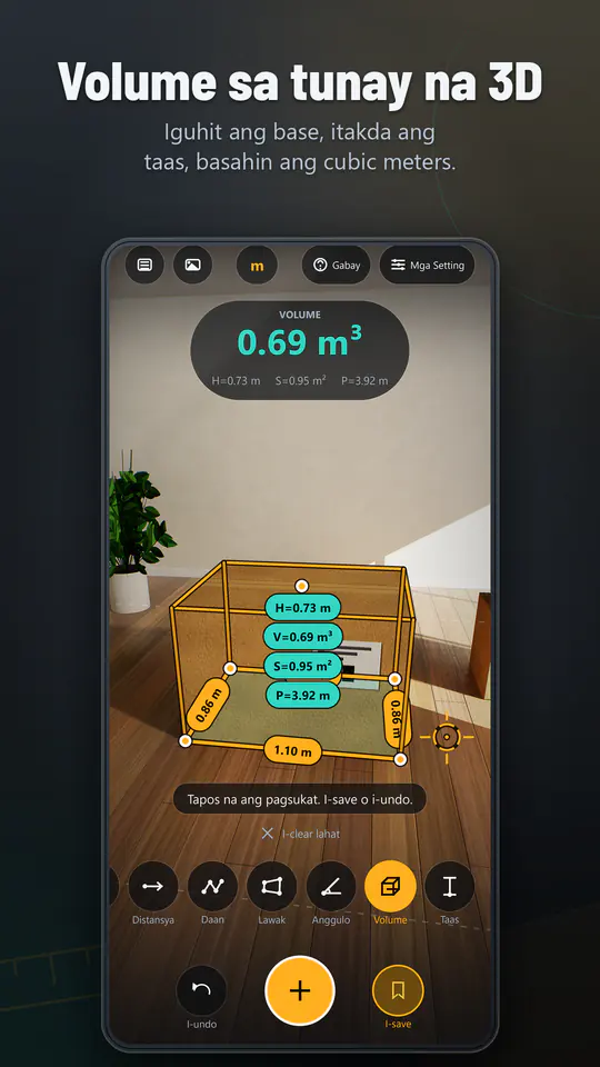 AR Ruler: 3D na Panukat: screenshot 3 ng 4