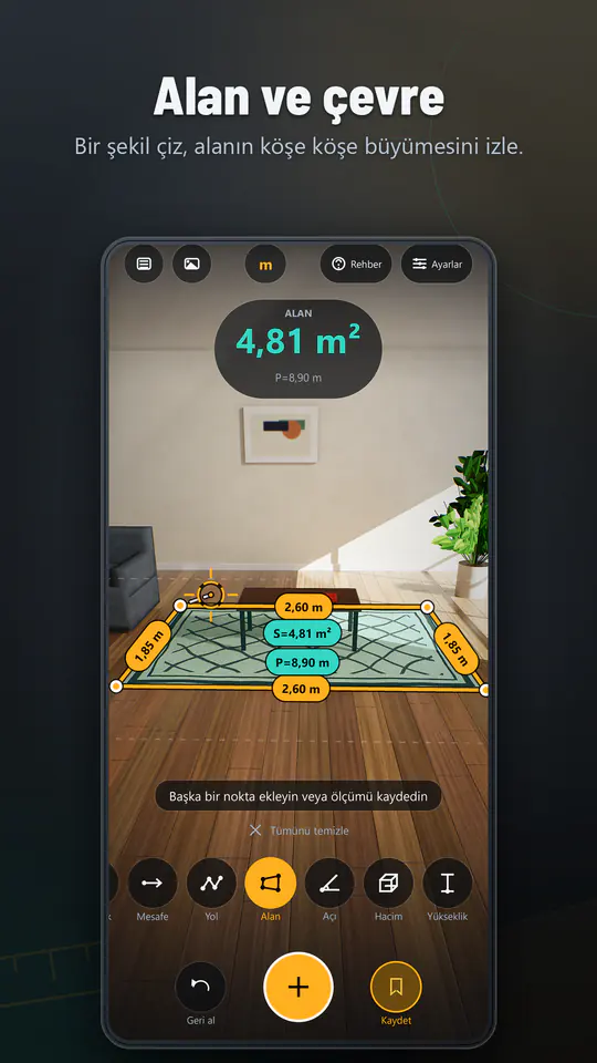 AR Ruler: 3D Şerit Metre ekran görüntüsü 2/4