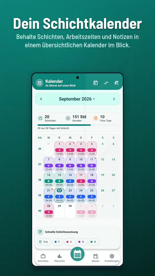 Schichtkalender – Screenshot 1 von 4