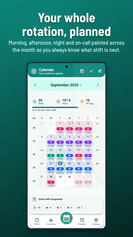 Shift Work Calendar screenshot 1 of 4