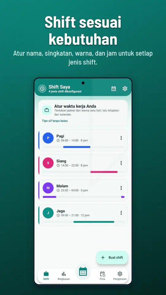 Kalender Shift Kerja: tangkapan layar 3 dari 4