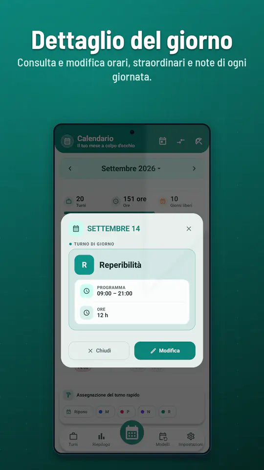 Calendario Turni: screenshot 2 di 4