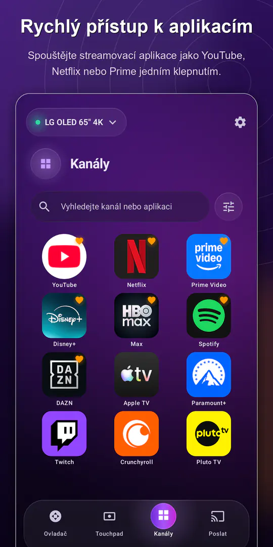 ControlTV: Ovladač Smart TV: snímek obrazovky 3 z 4