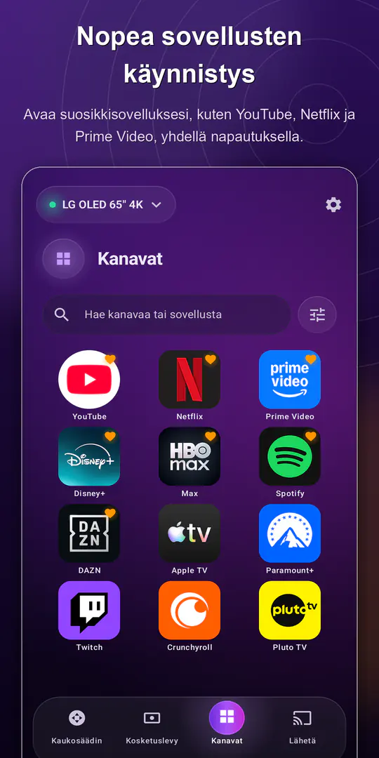 ControlTV: Smart TV Kaukosäädin: kuvakaappaus 3/4