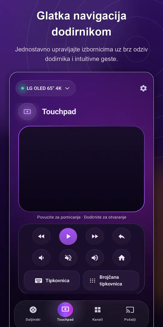 ControlTV: Daljinski za Smart TV: snimka zaslona 2 od 4