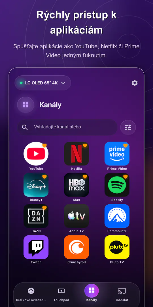 ControlTV: Ovládač Smart TV: snímka obrazovky 3 z 4