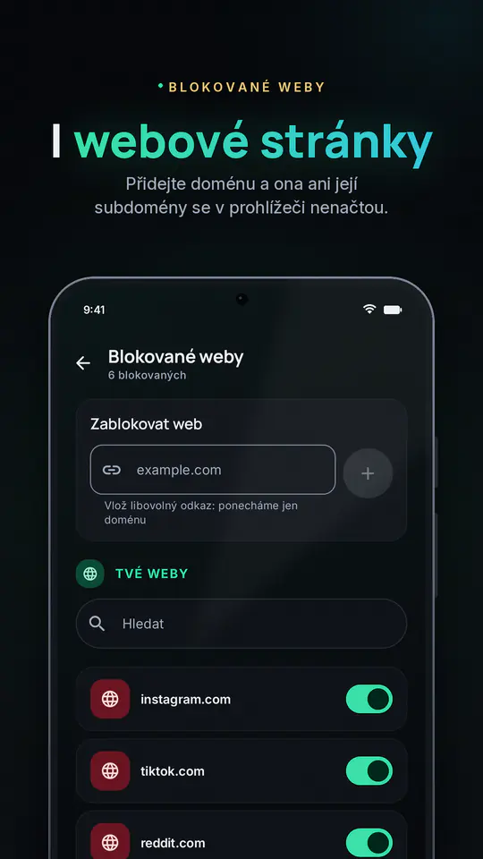 FocusBlocker: Blokuj aplikace: snímek obrazovky 4 z 4