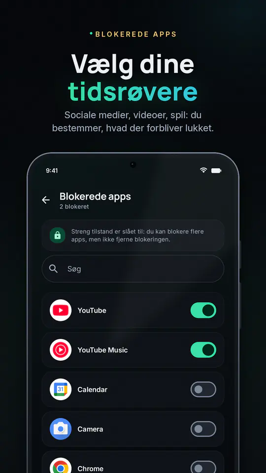 FocusBlocker: Bloker apps: skærmbillede 3 af 4