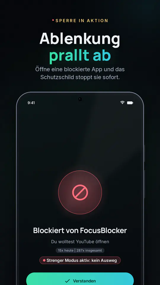FocusBlocker: App-Blocker – Screenshot 2 von 4