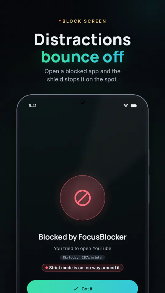 FocusBlocker: App Blocker screenshot 2 of 4