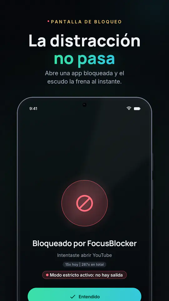 FocusBlocker: Bloquear apps: captura 2 de 4