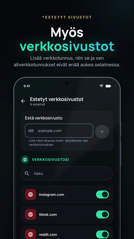 FocusBlocker: Estä sovellukset: kuvakaappaus 4/4