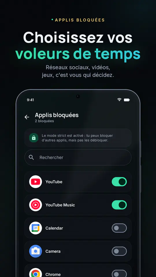 FocusBlocker : Bloqueur d'apps : capture d’écran 3 sur 4