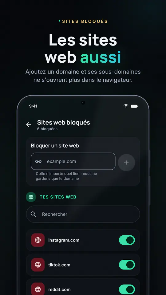 FocusBlocker : Bloqueur d'apps : capture d’écran 4 sur 4