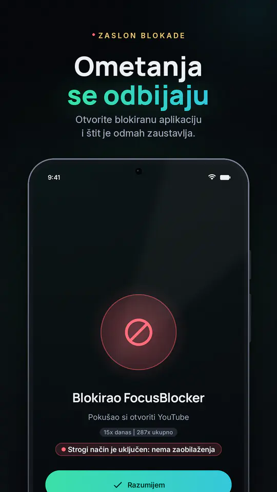 FocusBlocker: Blokada appova: snimka zaslona 2 od 4