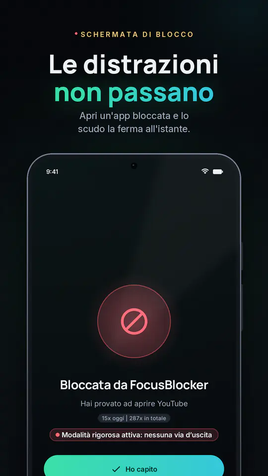 FocusBlocker: Blocca app: screenshot 2 di 4