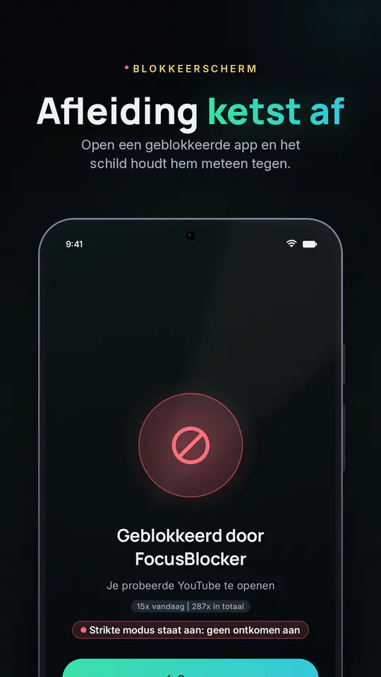 FocusBlocker: App Blocker: schermafbeelding 2 van 4