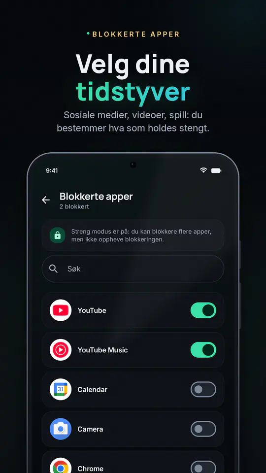 FocusBlocker: Blokker apper: skjermbilde 3 av 4