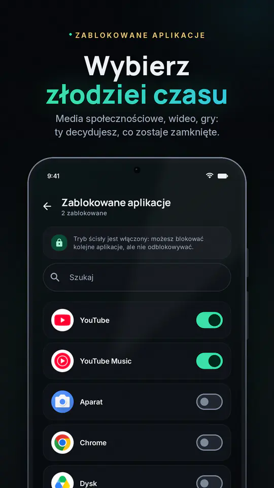 FocusBlocker: Blokuj aplikacje: zrzut ekranu 3 z 4
