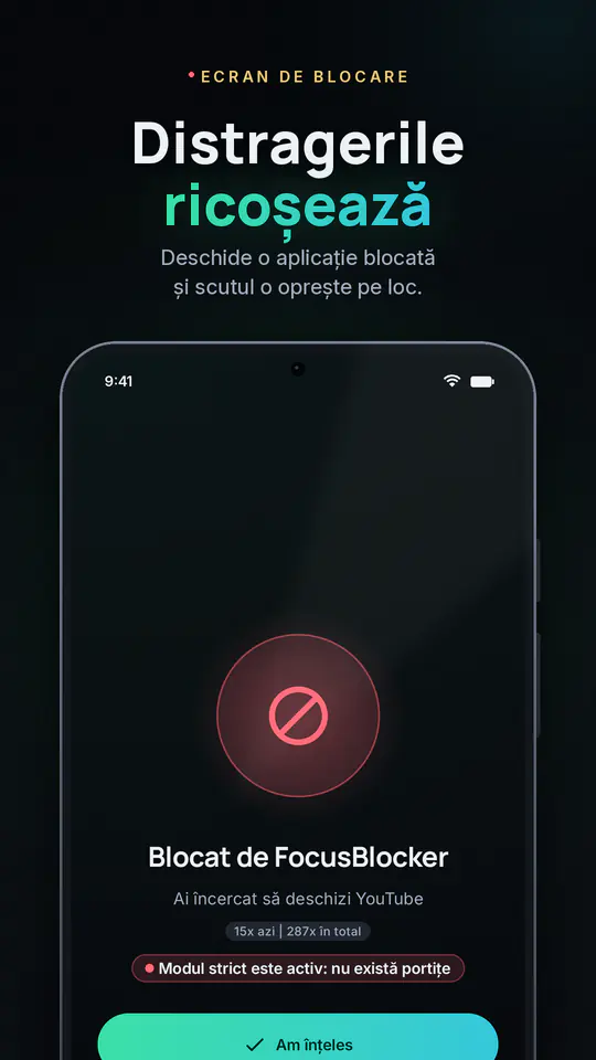 FocusBlocker: Blocare app-uri: captura de ecran 2 din 4