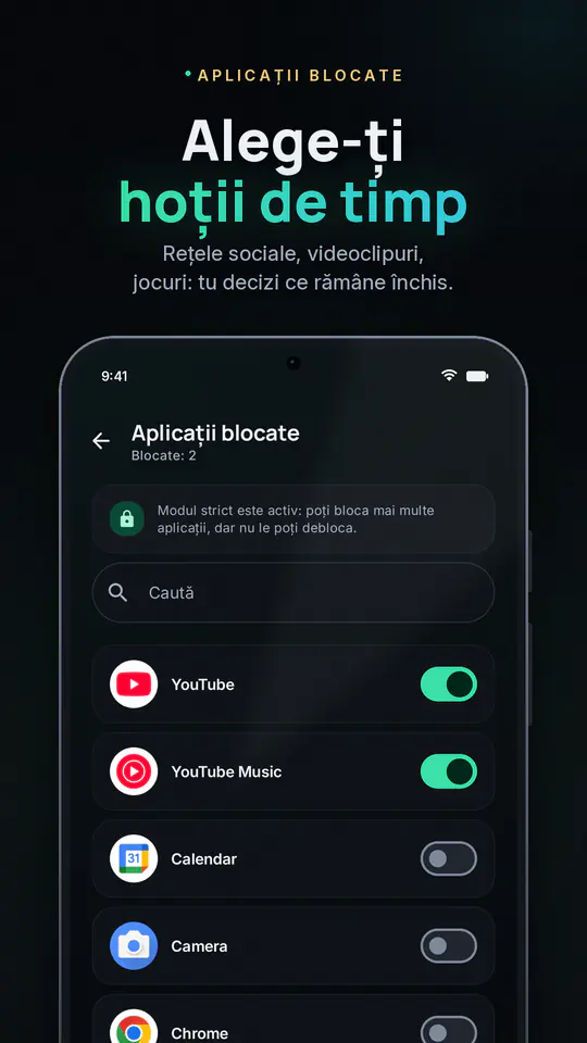FocusBlocker: Blocare app-uri: captura de ecran 3 din 4