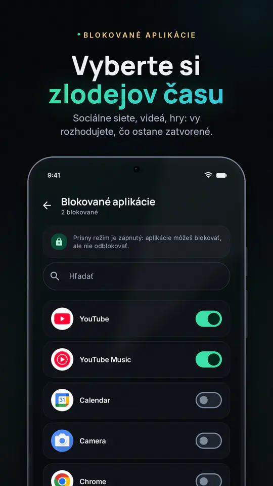 FocusBlocker: Blokuj aplikácie: snímka obrazovky 3 z 4