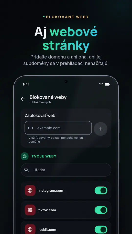 FocusBlocker: Blokuj aplikácie: snímka obrazovky 4 z 4