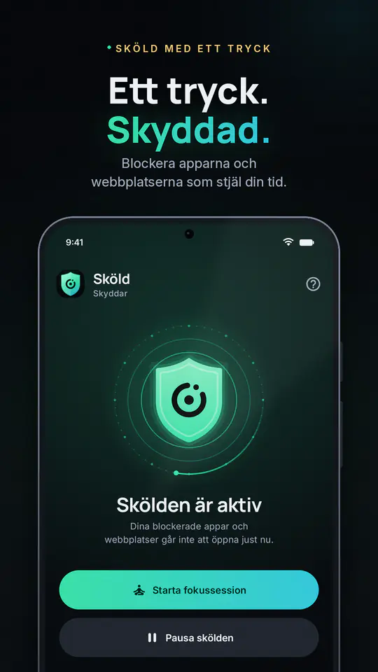 FocusBlocker: Blockera appar: skärmbild 1 av 4