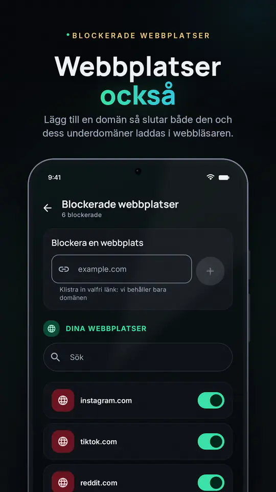 FocusBlocker: Blockera appar: skärmbild 4 av 4