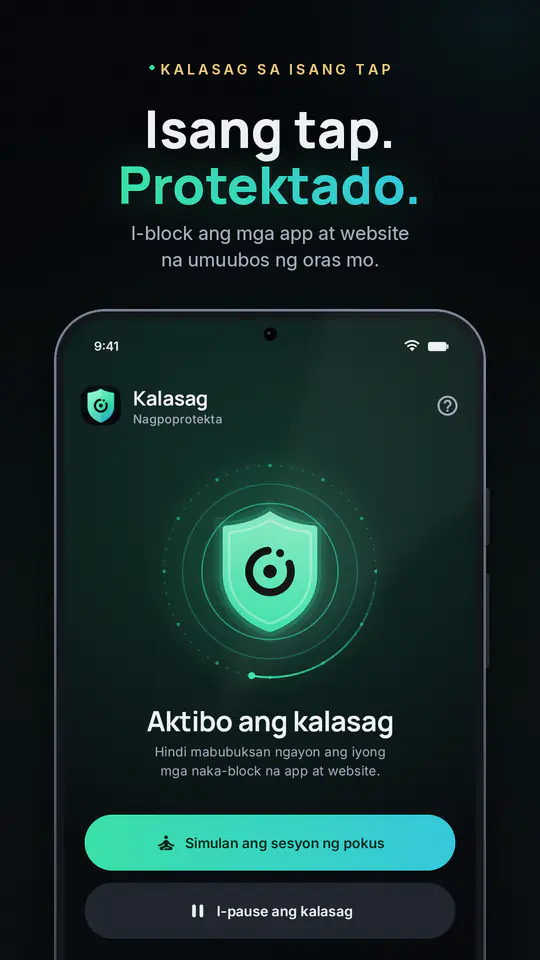 FocusBlocker: I-block ang Apps: screenshot 1 ng 4