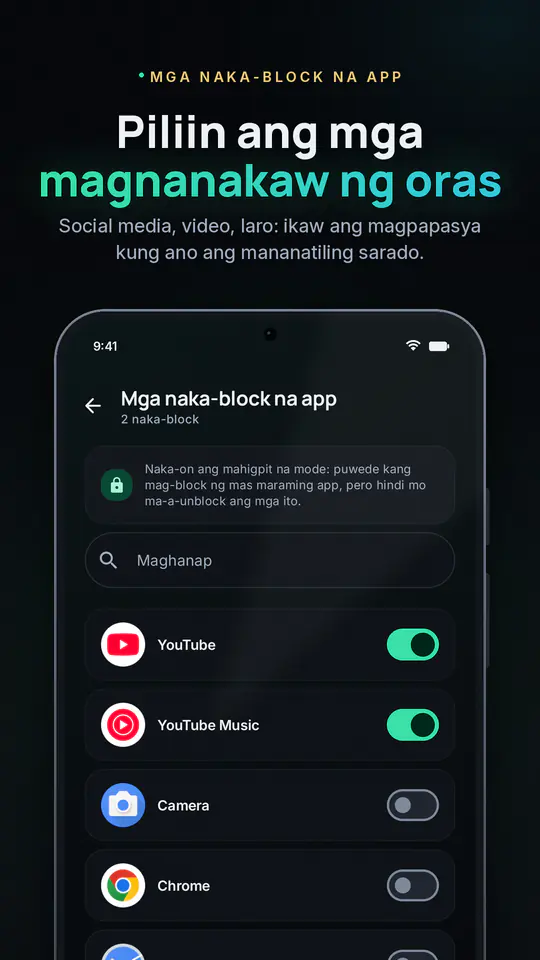 FocusBlocker: I-block ang Apps: screenshot 3 ng 4