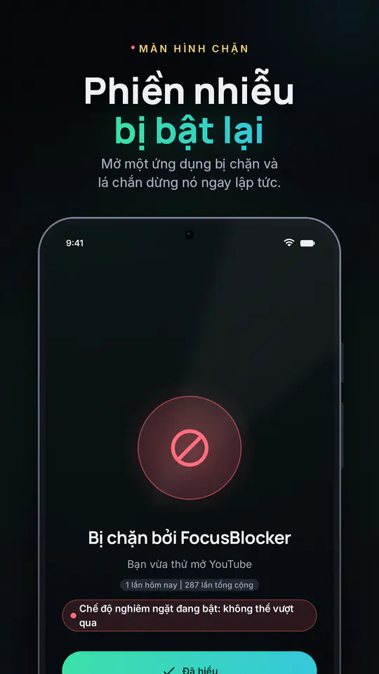 FocusBlocker: Chặn ứng dụng: ảnh chụp màn hình 2/4