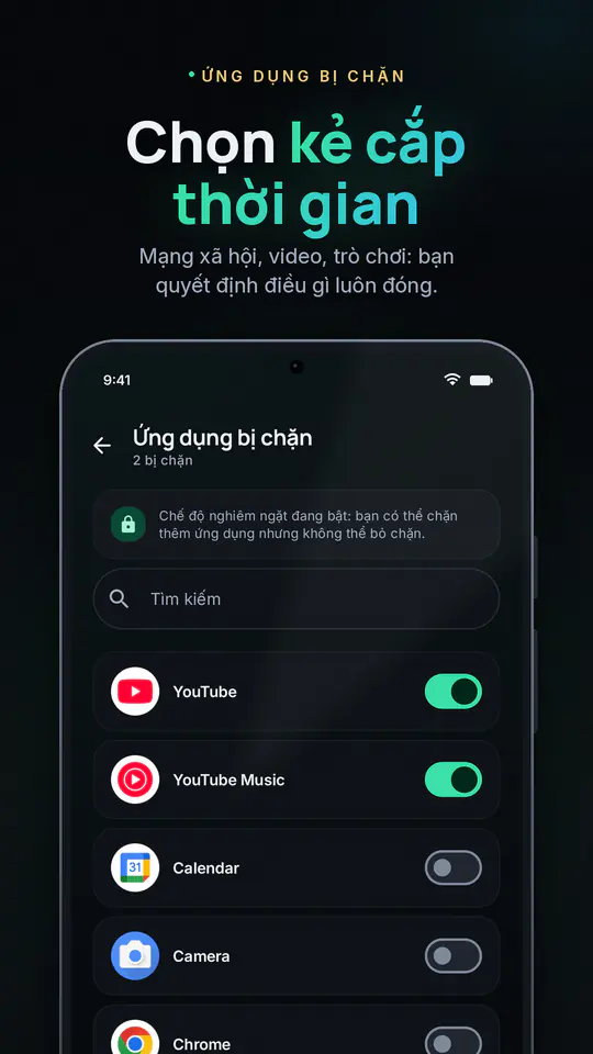 FocusBlocker: Chặn ứng dụng: ảnh chụp màn hình 3/4