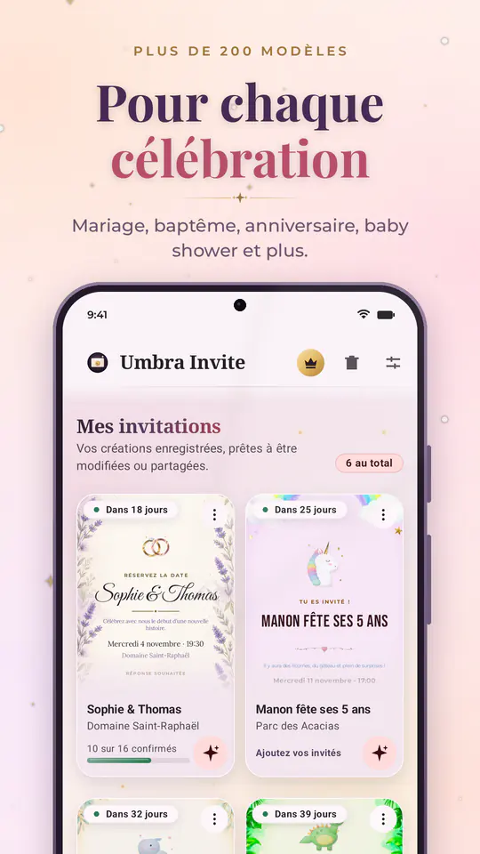 Umbra Invite : capture d’écran 3 sur 4