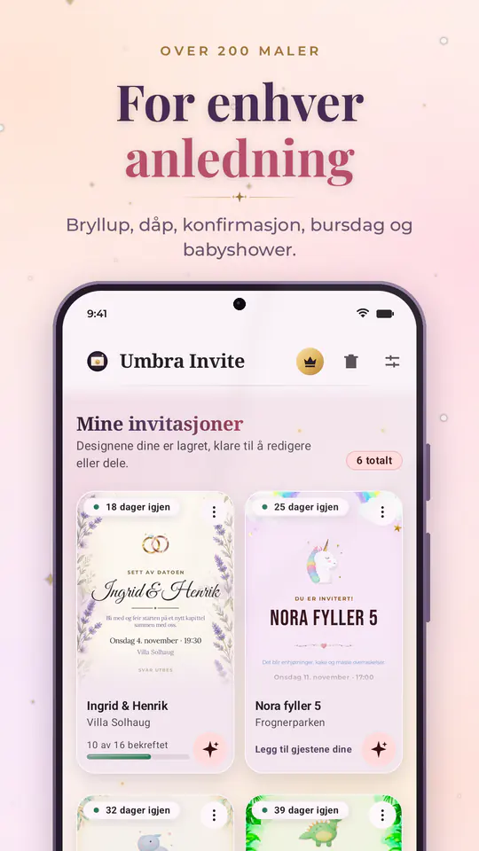Umbra Invite: skjermbilde 3 av 4