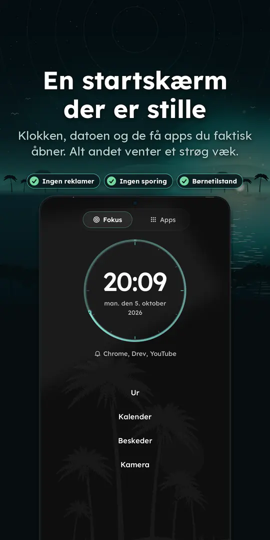 Oasis Minimalist Launcher: skærmbillede 1 af 4
