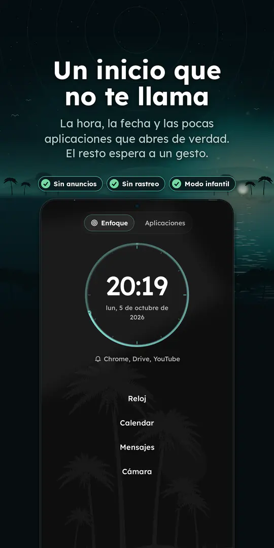 Oasis Minimalist Launcher: captura 1 de 4